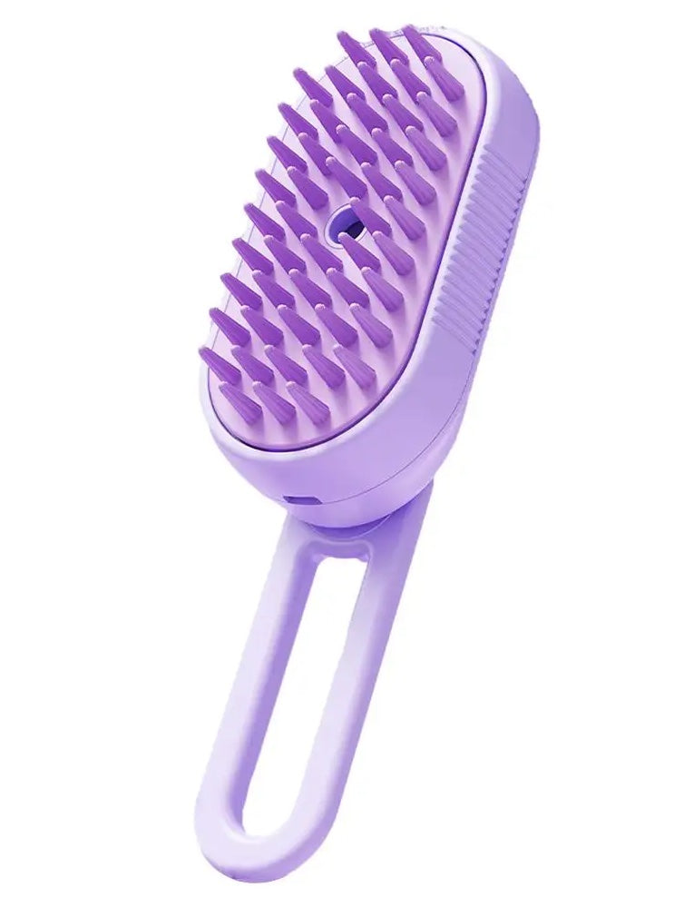 Steamy cat/dog grooming comb